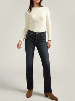 Elyse Mid Rise Slim Bootcut Jeans