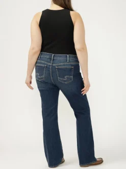 Elyse Mid Rise Slim Bootcut Luxe Stretch Jeans Plus Size