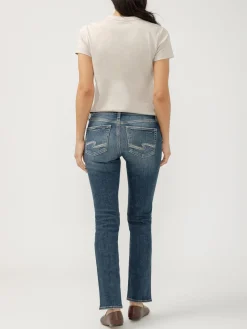 Elyse Mid Rise Straight Leg Jeans