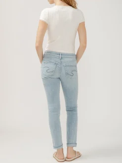 Girlfriend Mid Rise Skinny Leg Jeans
