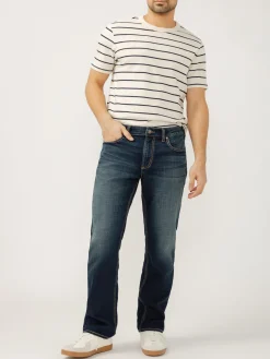 Grayson Classic Fit Straight Leg Knit Flex Jeans
