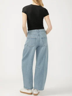 High Rise Barrel Leg Jeans