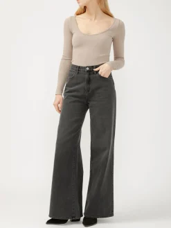 Highly Desirable High Rise Ultra Wide Leg Jeans