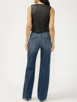 Highly Desirable High Rise Studded Trouser Leg Jeans
