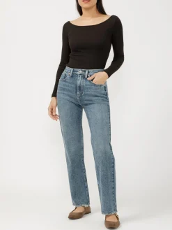 Highly Desirable High Rise Straight Leg Jeans