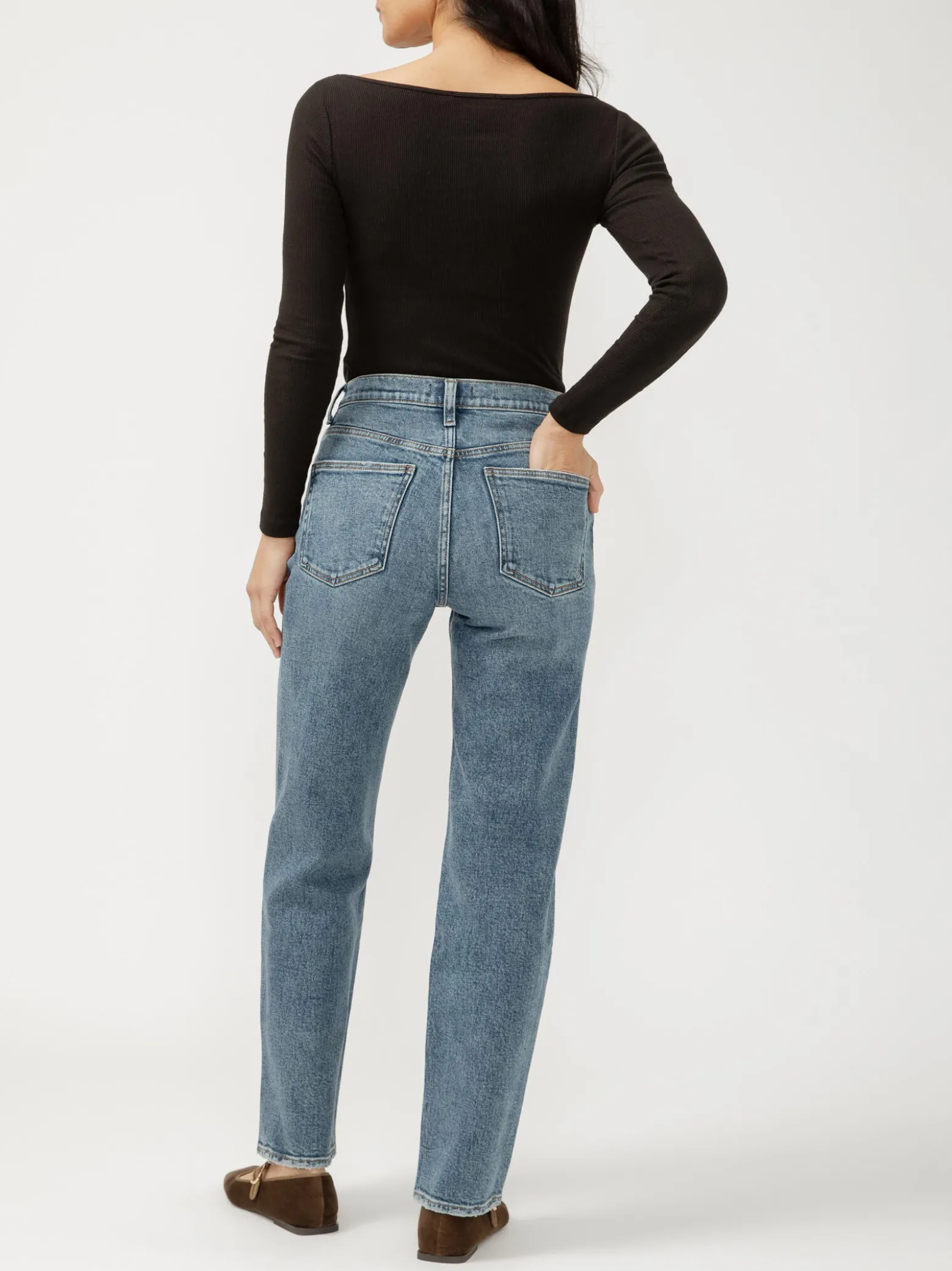 Highly Desirable High Rise Straight Leg Jeans