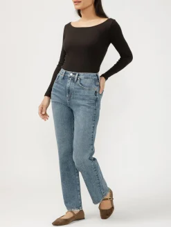 Highly Desirable High Rise Straight Leg Jeans