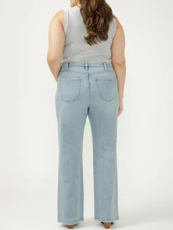 Highly Desirable High Rise Trouser Leg Jeans Plus Size