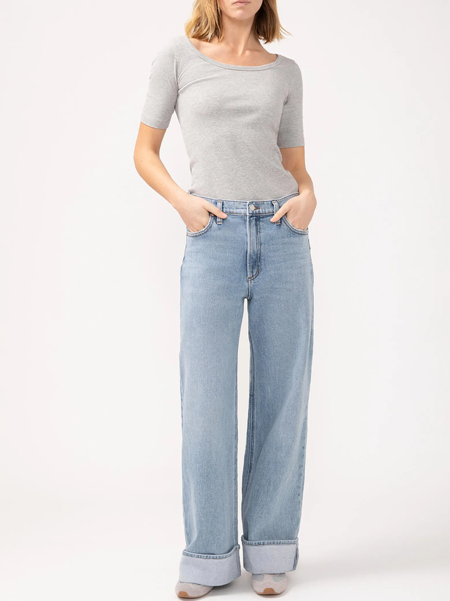 Highly Desirable High Rise Wide Leg Jeans