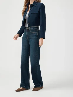 Highly Desirable High Rise Trouser Leg Jeans