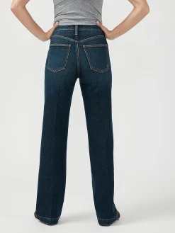 Highly Desirable High Rise Trouser Leg Jeans