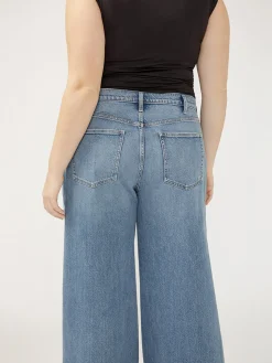 Highly Desirable High Rise Ultra Wide Leg Jeans Plus Size
