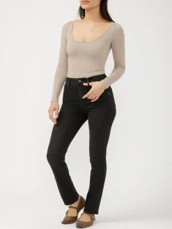 Isbister High Rise Straight Leg Luxe Stretch Jeans