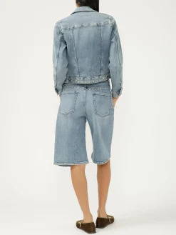 Limited Edition Studded Denim Long Shorts