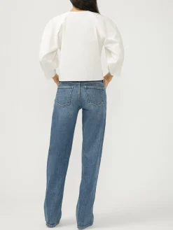 Loose & Low Low Rise Straight Leg Jeans
