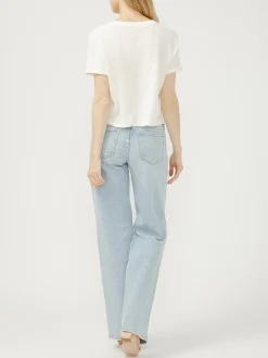 Loose & Low Low Rise Straight Leg Jeans