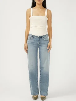 Loose & Low Low Rise Straight Leg Jeans