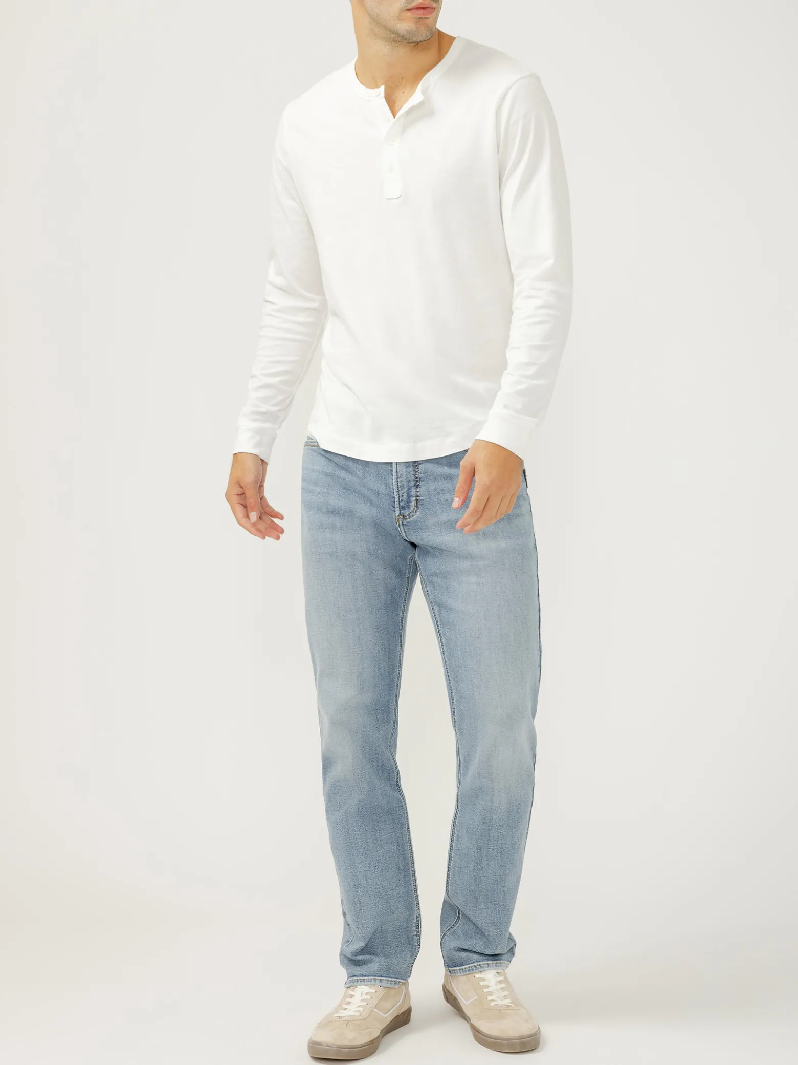 Machray Classic Fit Slim Straight Knit Flex Jeans