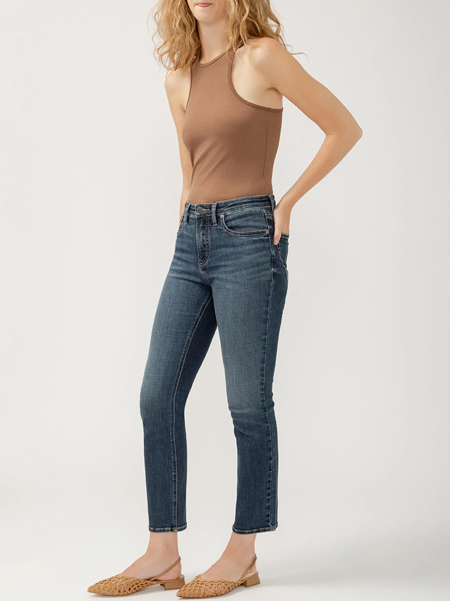 Most Wanted Mid Rise Ankle Straight Jeans
