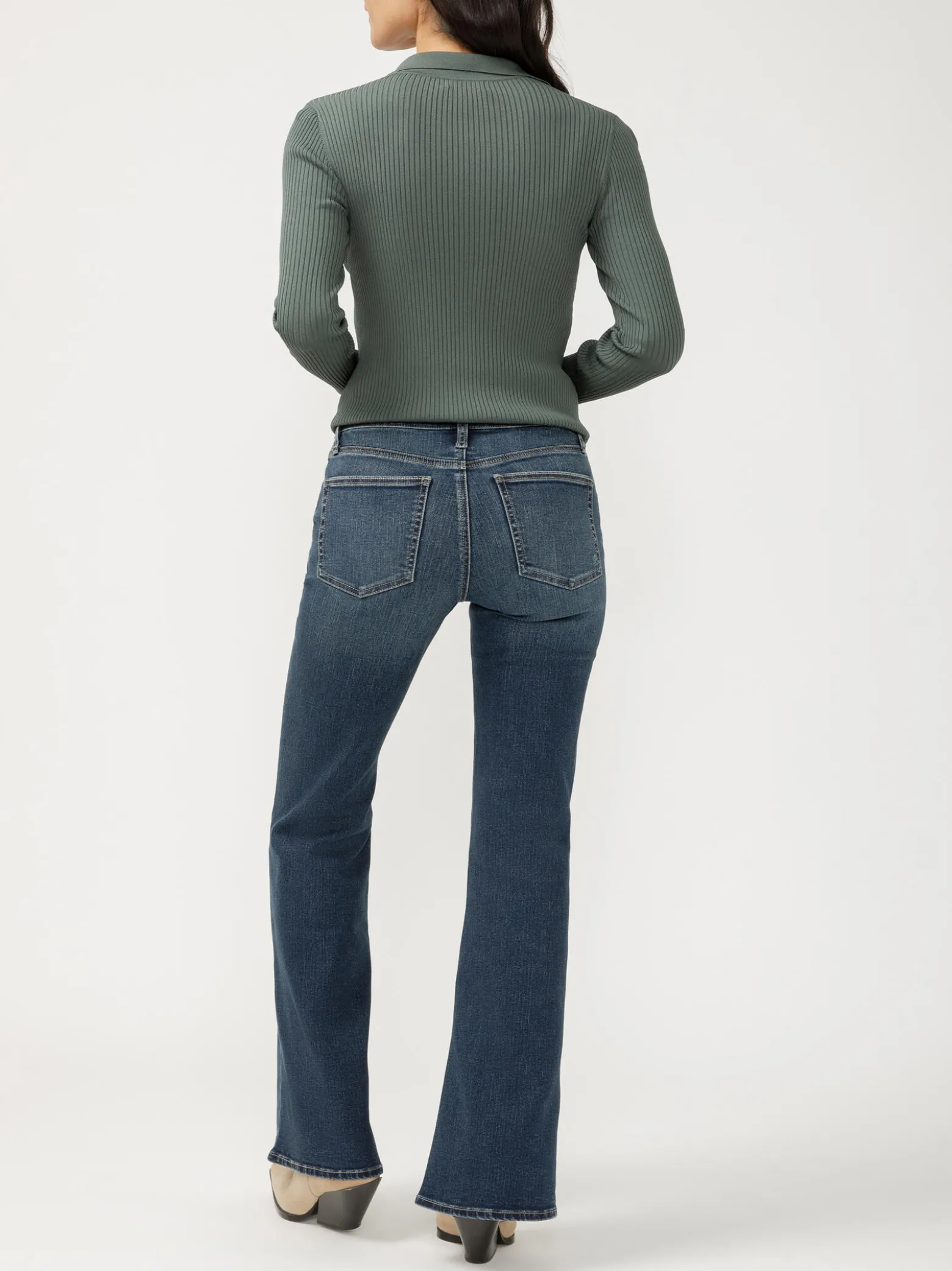 Most Wanted Mid Rise Flare Leg Jeans