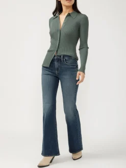 Most Wanted Mid Rise Flare Leg Jeans