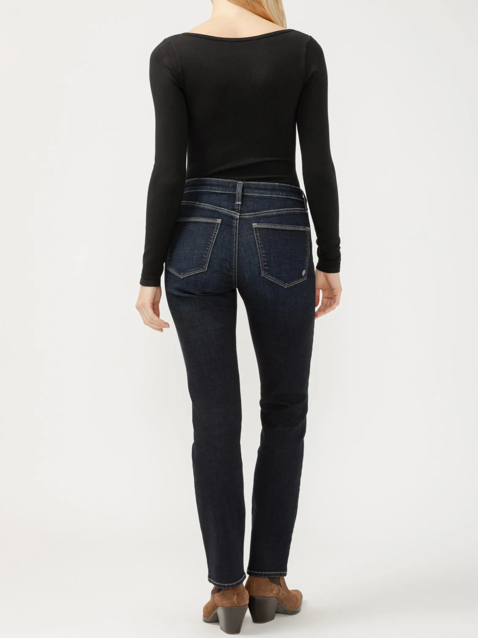 Most Wanted Mid Rise Straight Leg Jeans