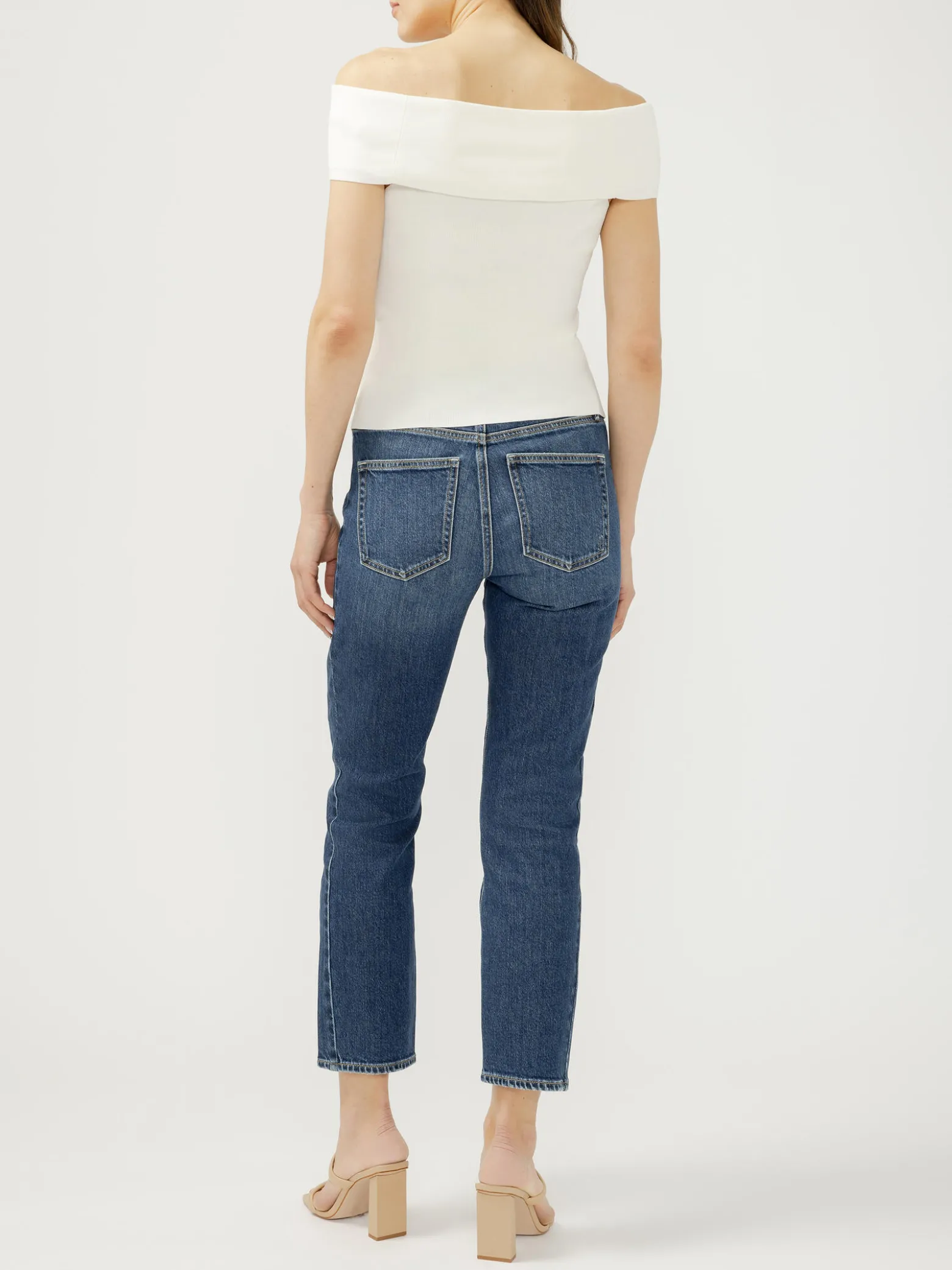 Most Wanted Mid Rise Straight Leg Ankle Jean