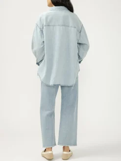 Relaxed Button-Up Beach Shirt