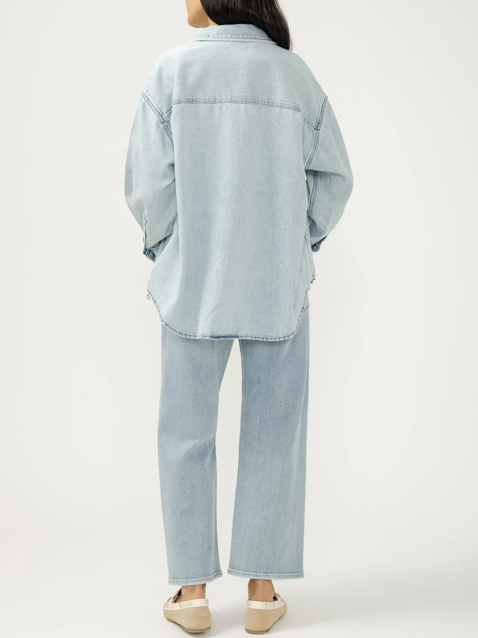 Relaxed Button-Up Beach Shirt