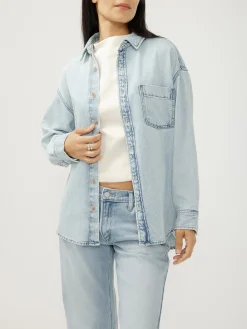 Relaxed Button-Up Beach Shirt