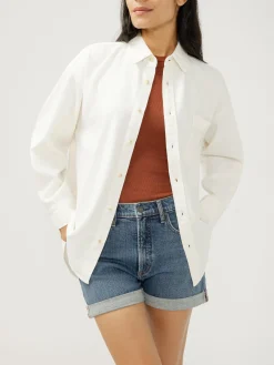 Relaxed Button-Up Beach Shirt
