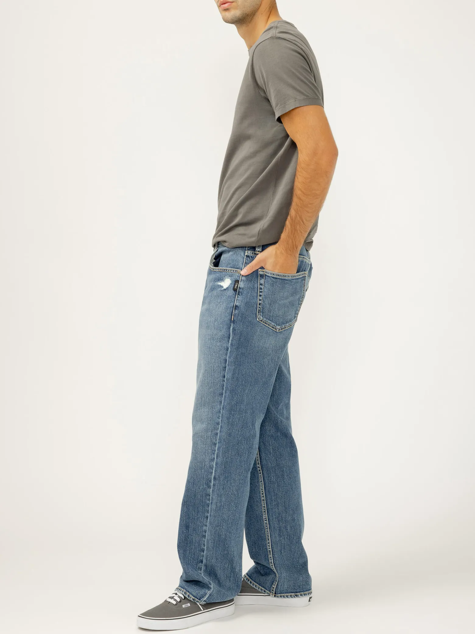 Relaxed Fit Straight Leg Jeans