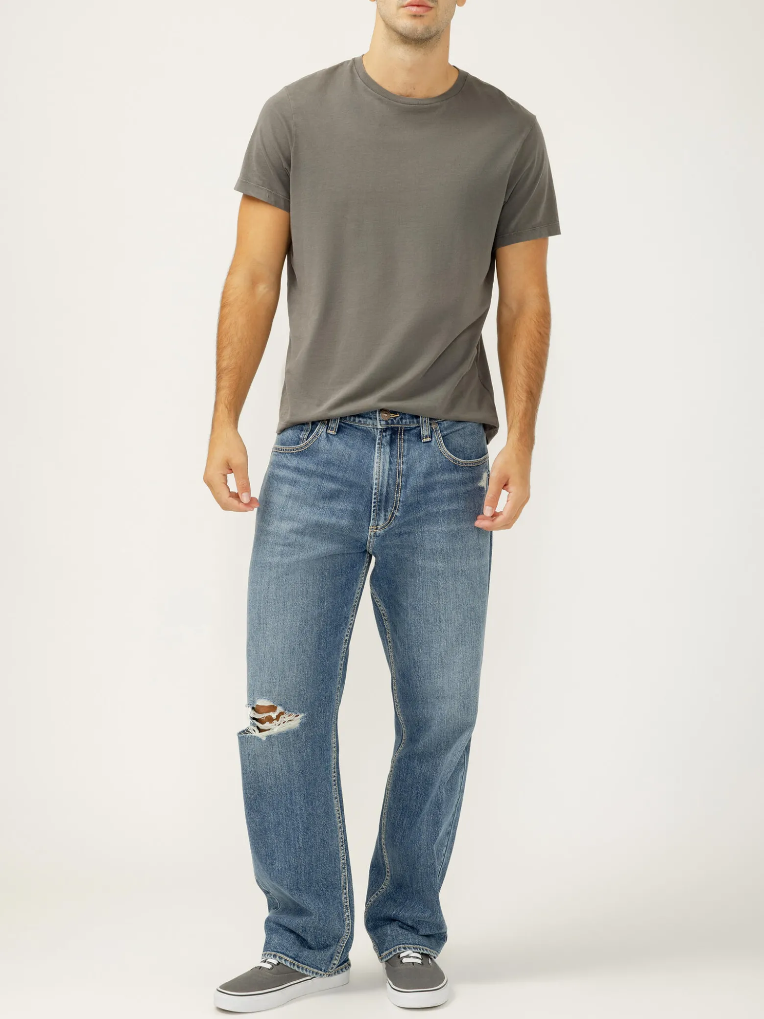 Relaxed Fit Straight Leg Jeans