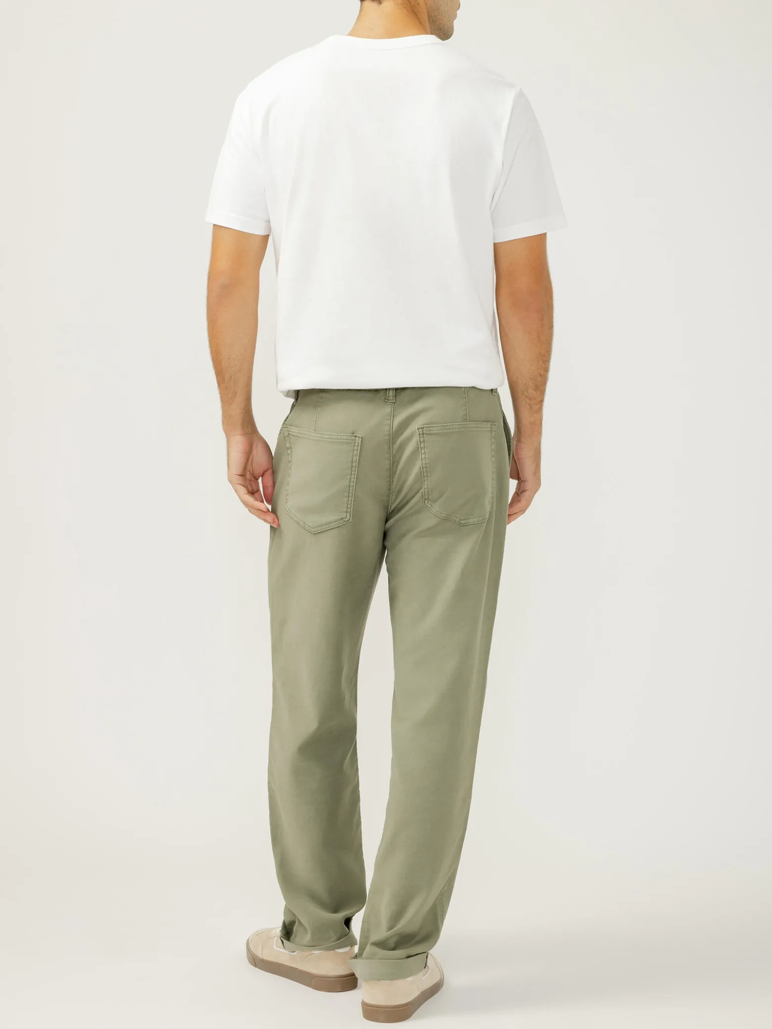 Relaxed Fit Trouser Leg Knit Flex Jeans