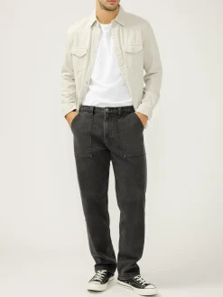 Straight Leg Utility Jeans