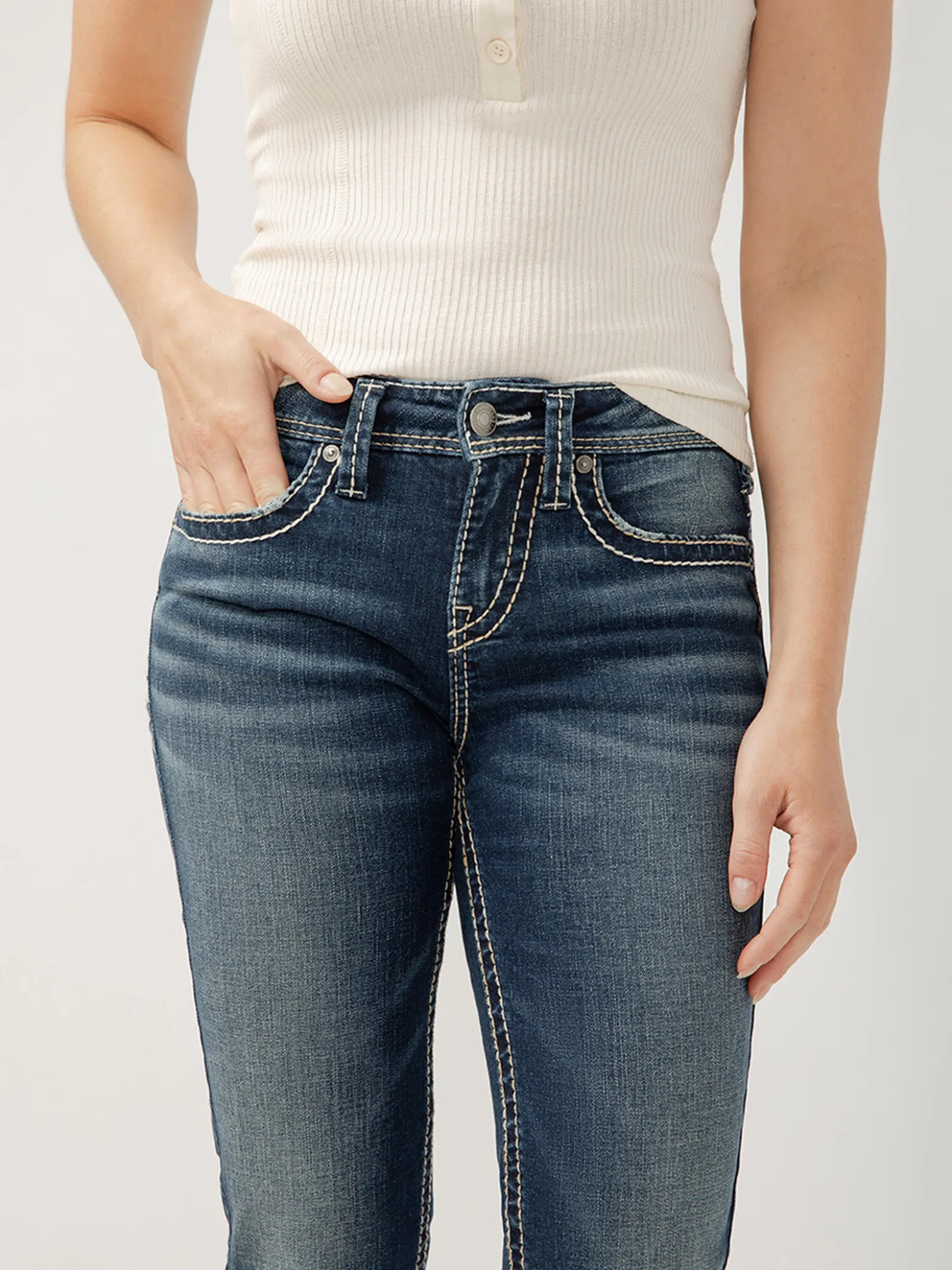 Suki Mid Rise Bootcut Jeans