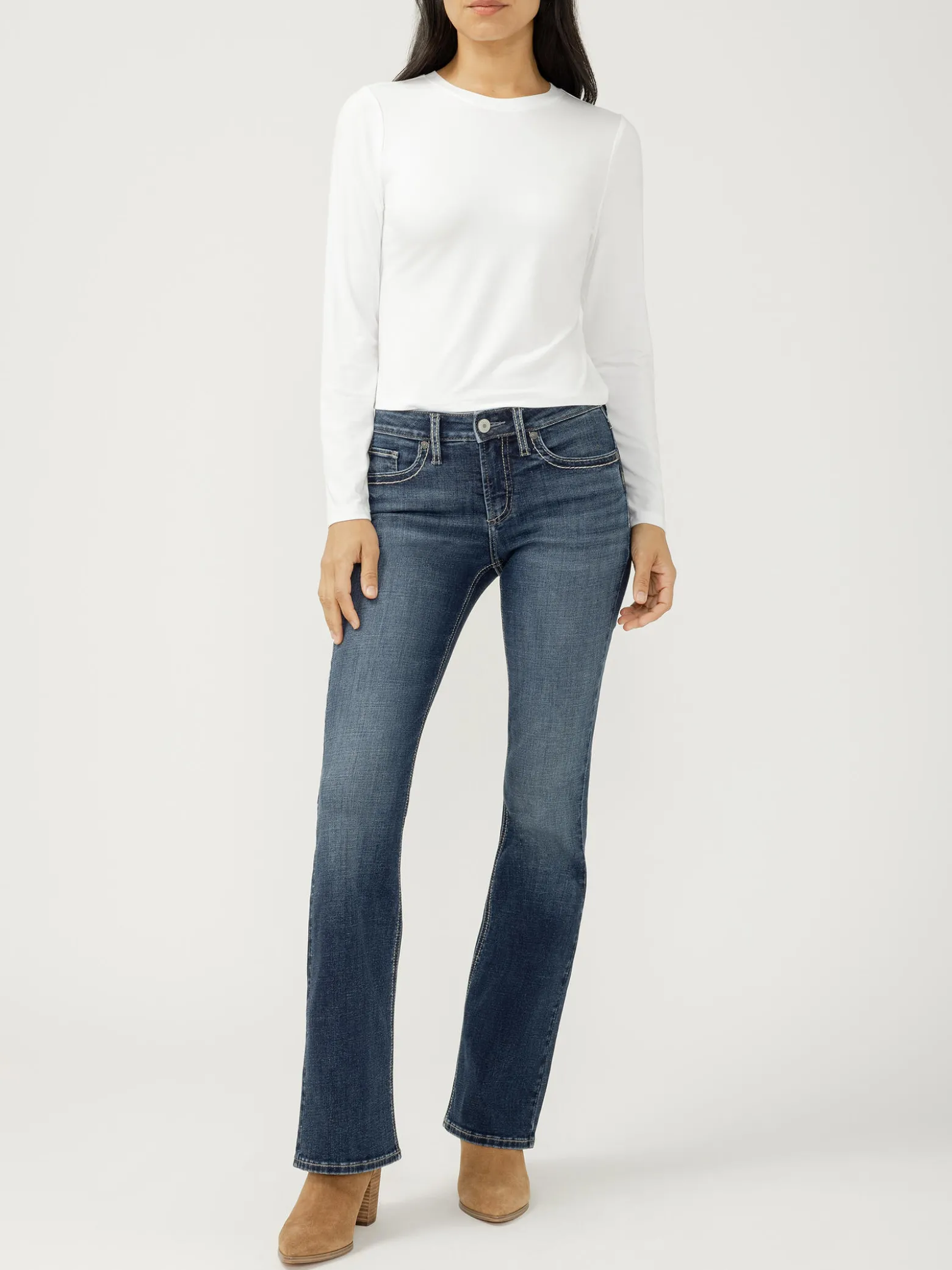 Suki Mid Rise Bootcut Jeans