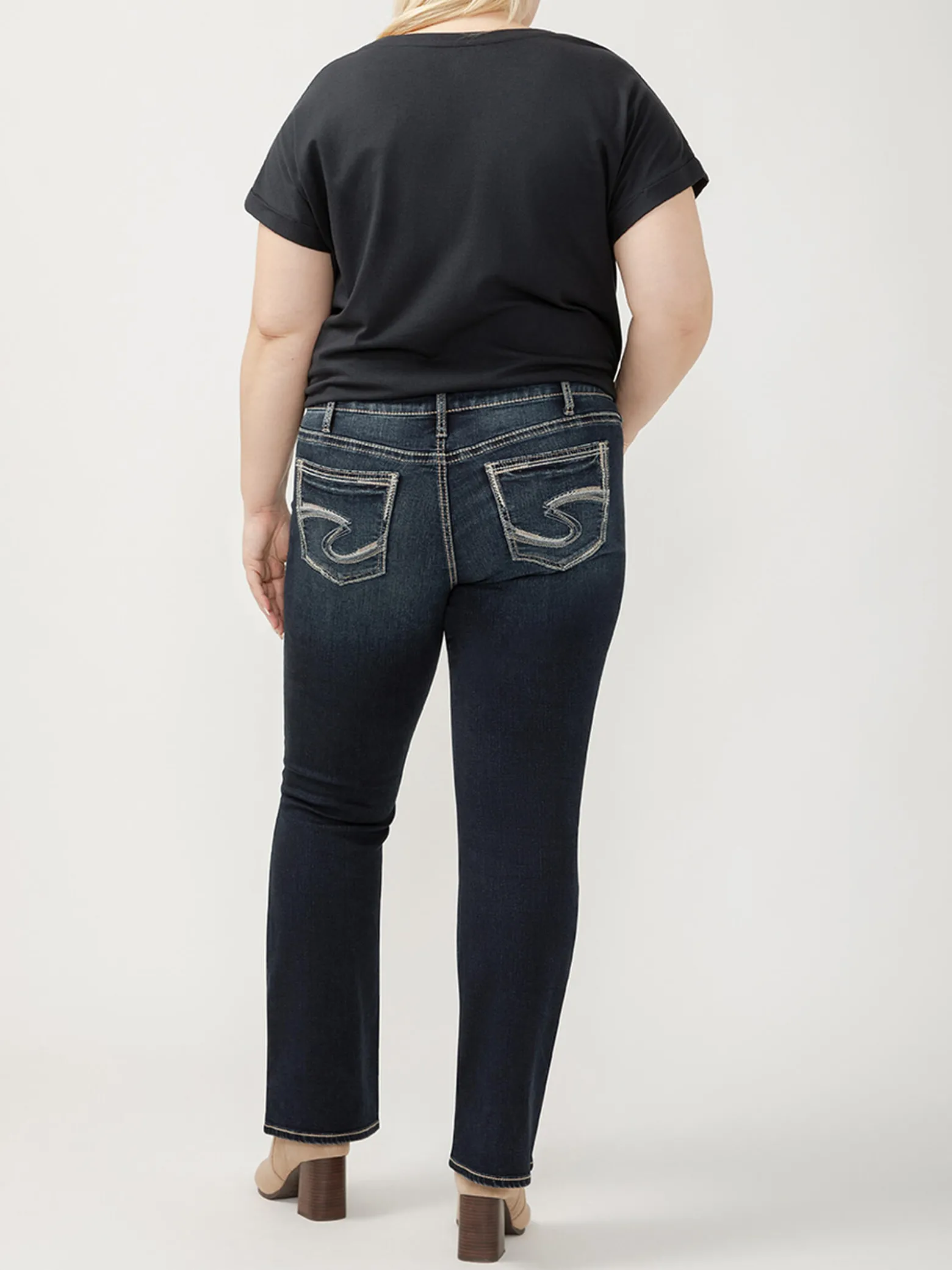 Suki Mid Rise Bootcut Jeans Plus Size