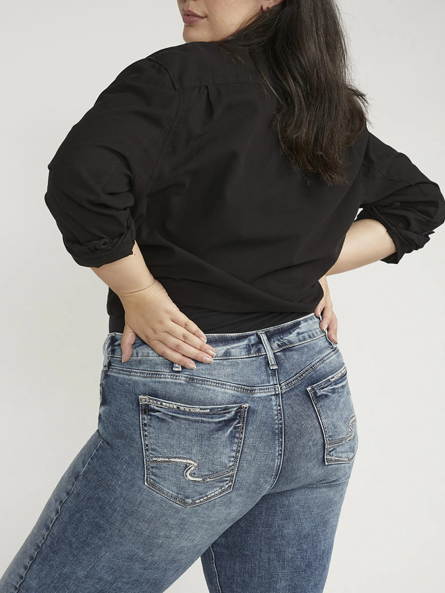 Suki Mid Rise Bootcut Jeans Plus Size