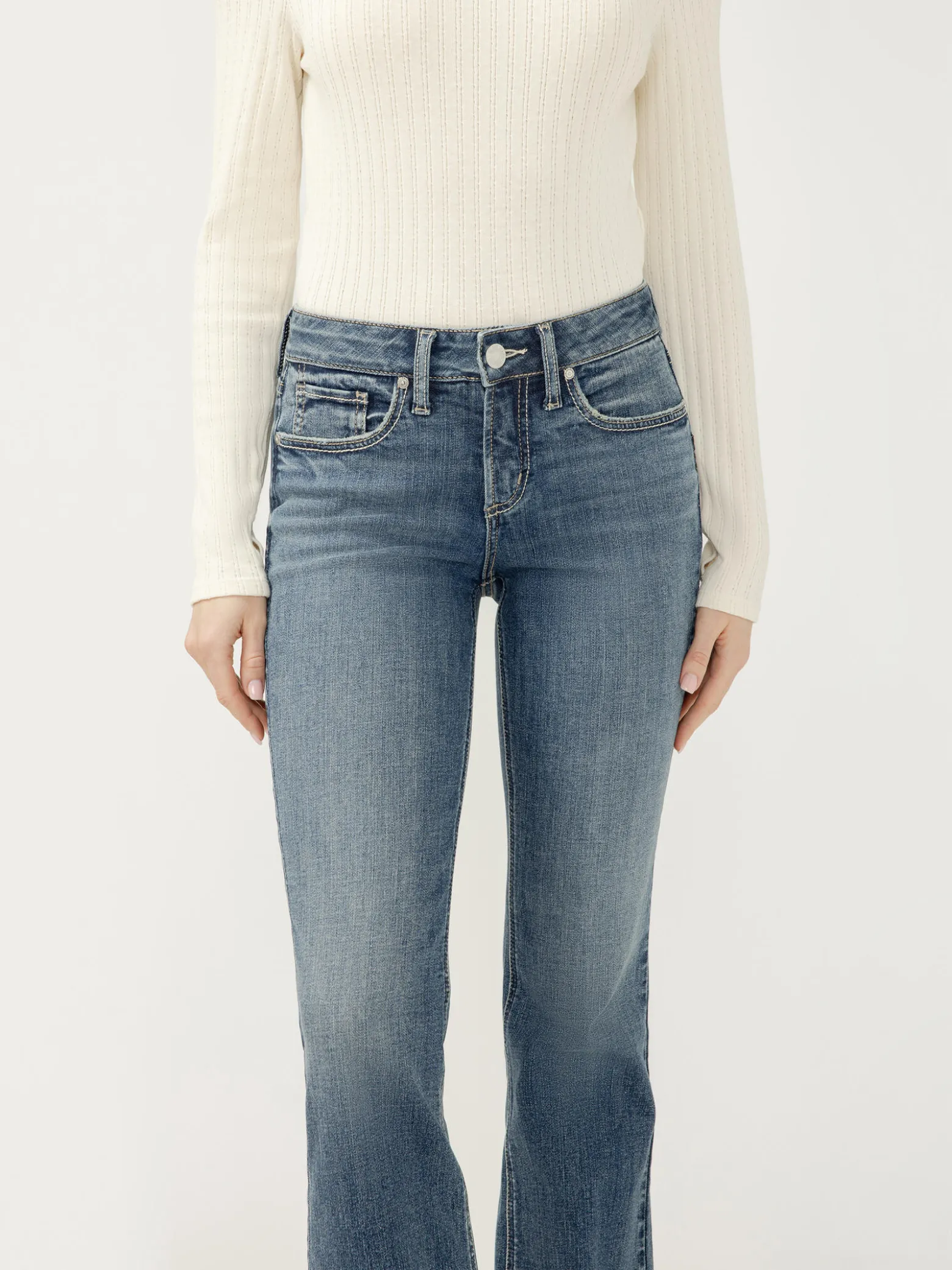 Suki Mid Rise Bootcut Jeans