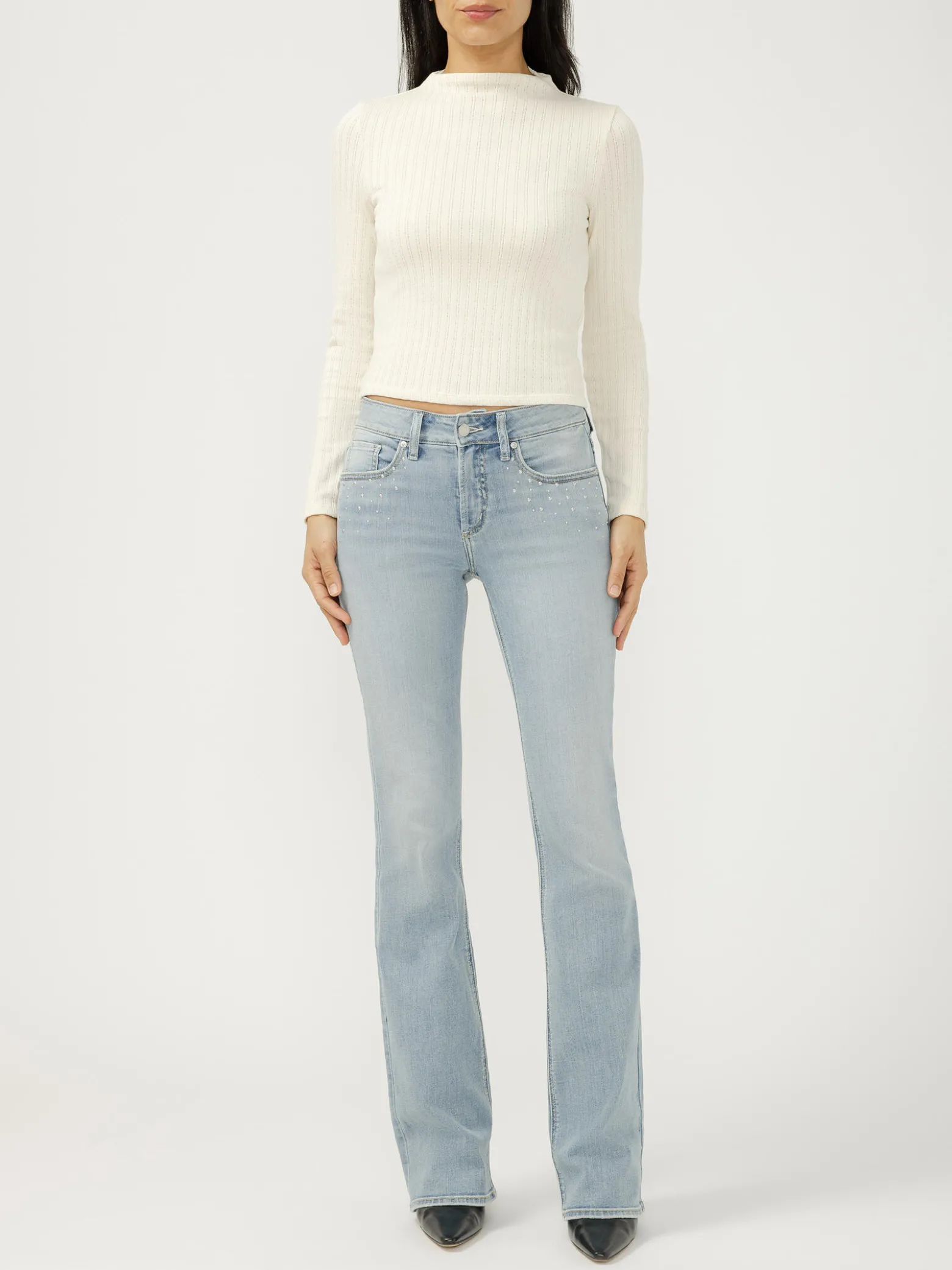 Suki Mid Rise Bootcut Luxe Stretch Jeans