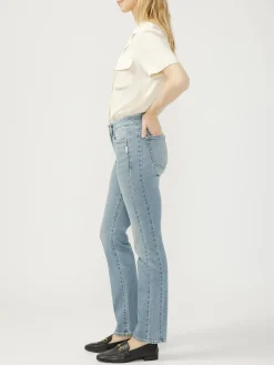 Suki Mid Rise Classic Straight Luxe Stretch Jeans