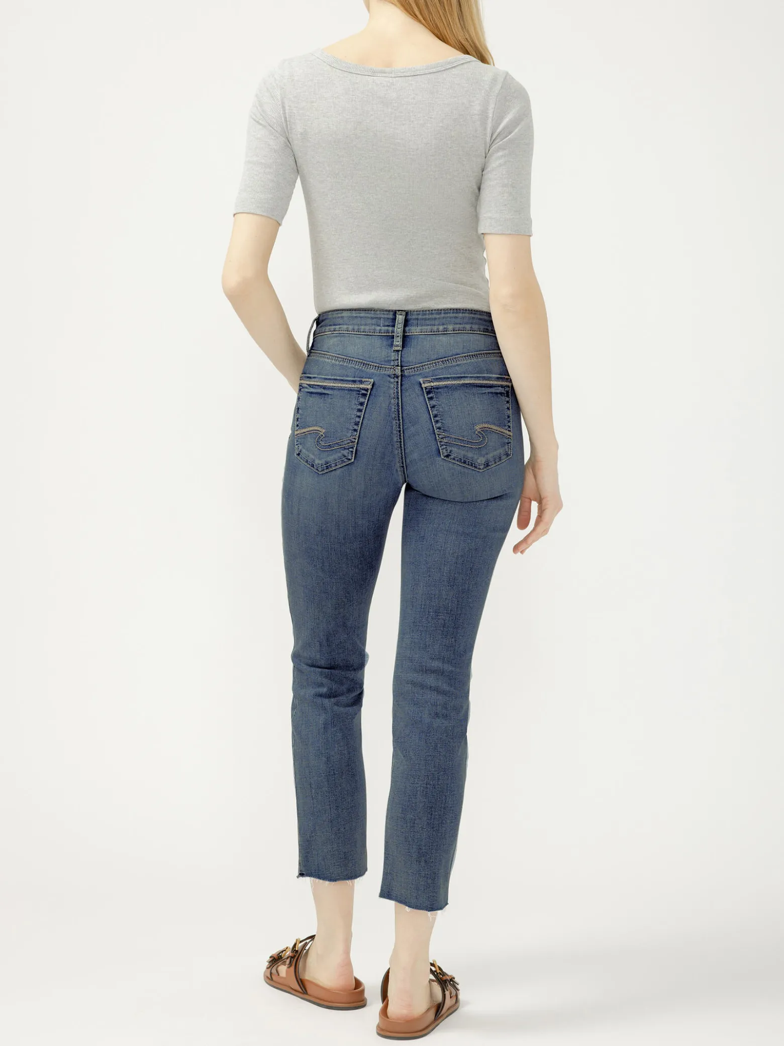 Suki Mid Rise Cropped Skinny Jeans
