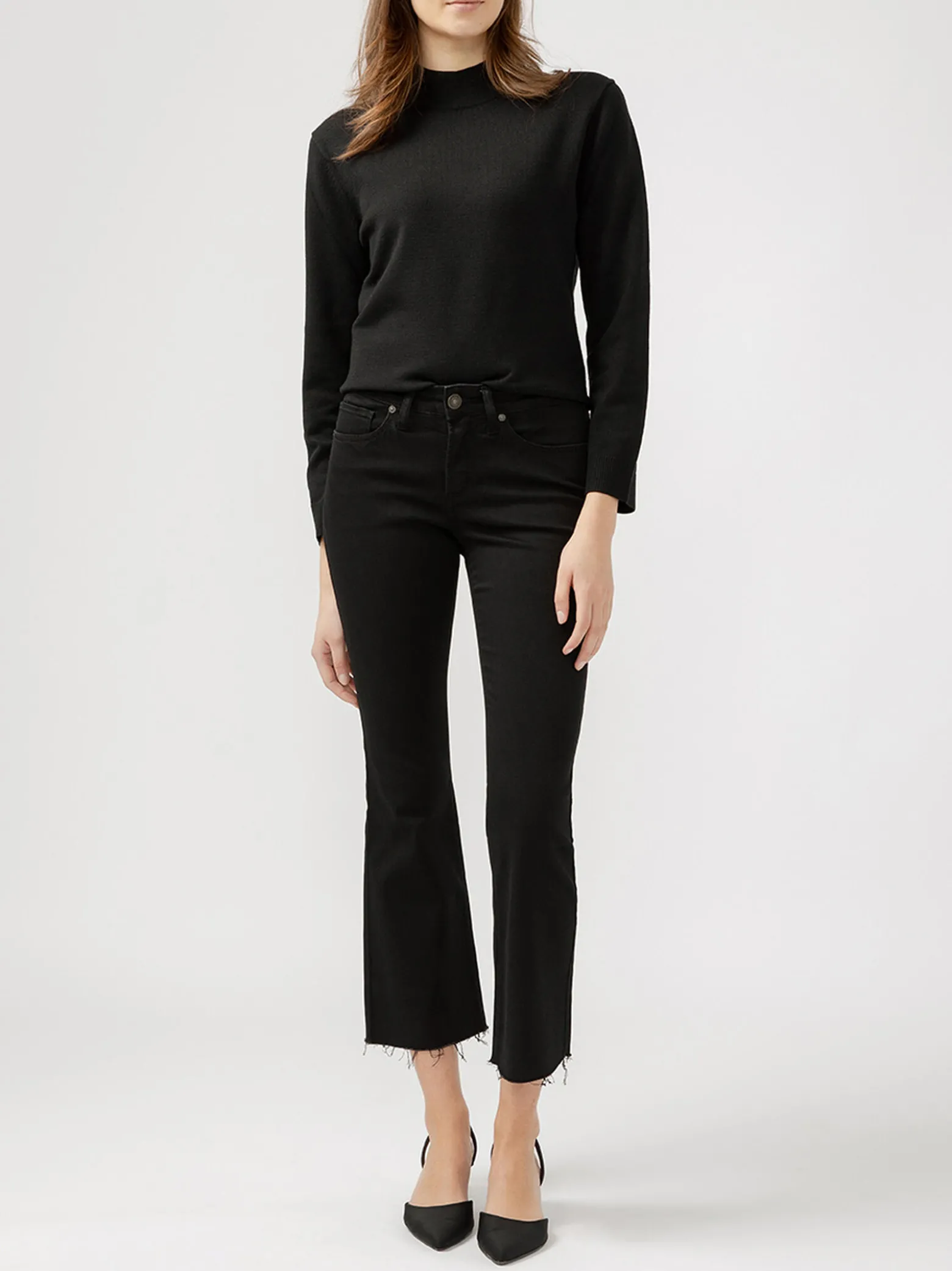 Suki Mid Rise Kick Flare Luxe Stretch Jeans
