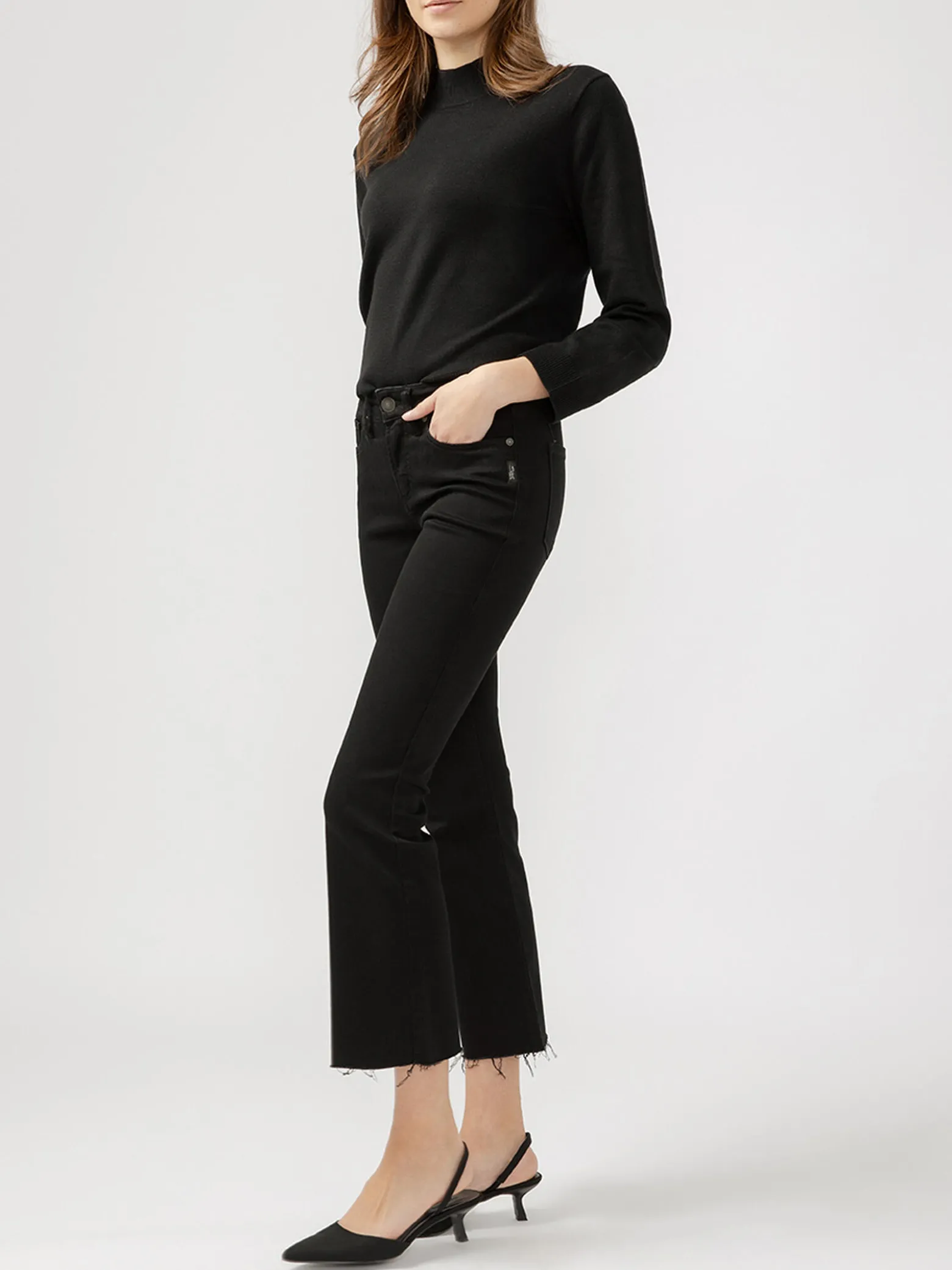 Suki Mid Rise Kick Flare Luxe Stretch Jeans