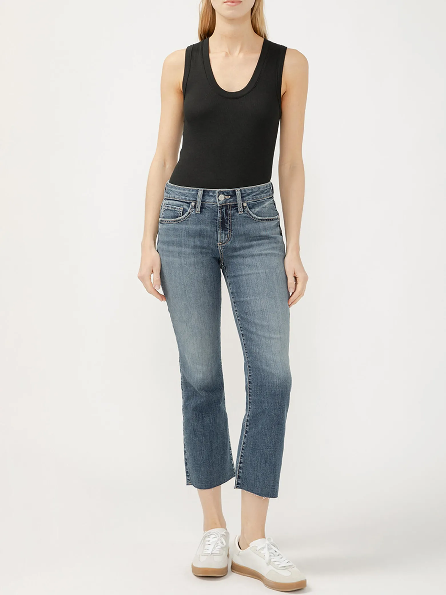 Suki Mid Rise Kick Flare Luxe Stretch Americana Jeans