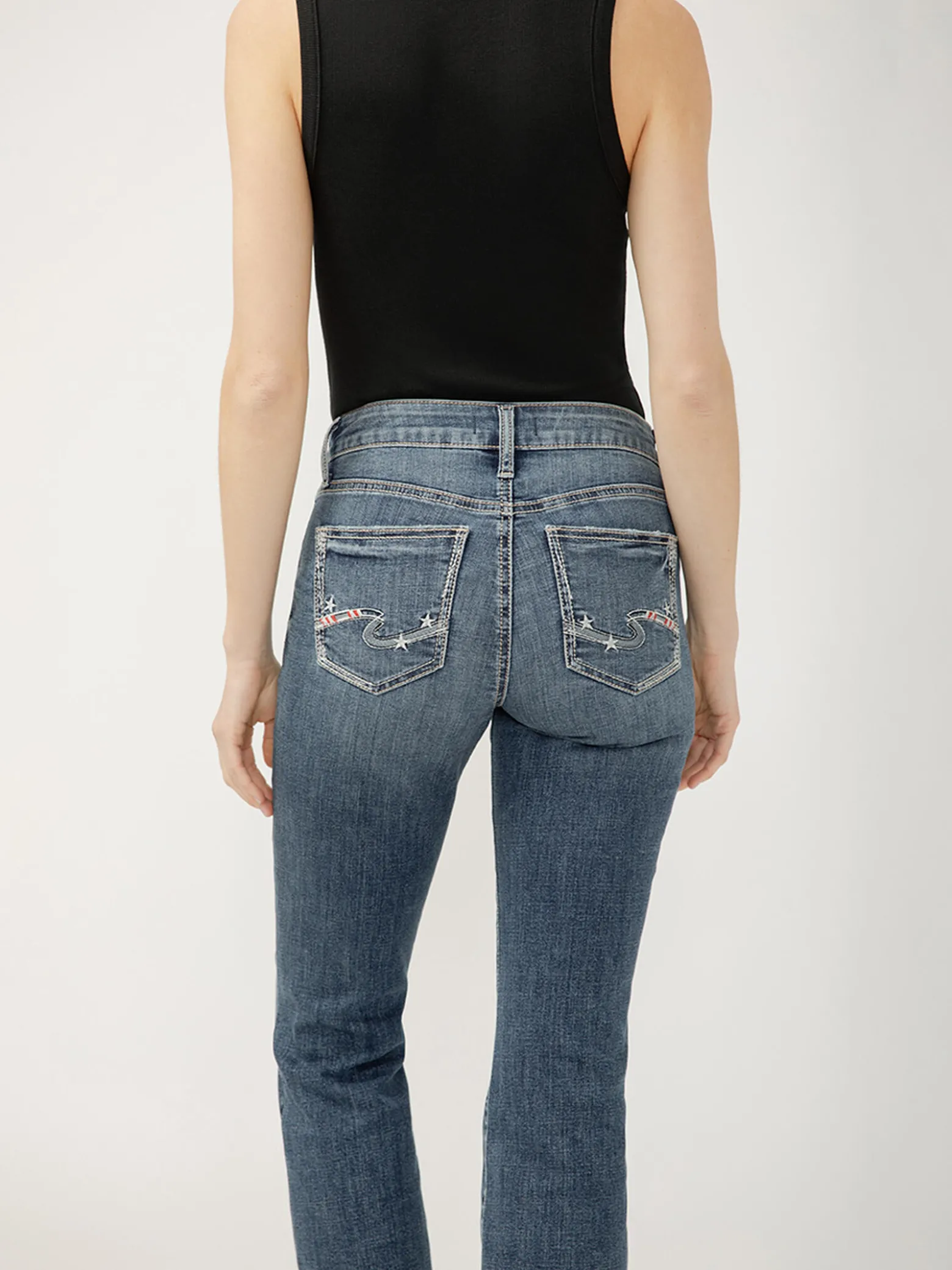Suki Mid Rise Kick Flare Luxe Stretch Americana Jeans