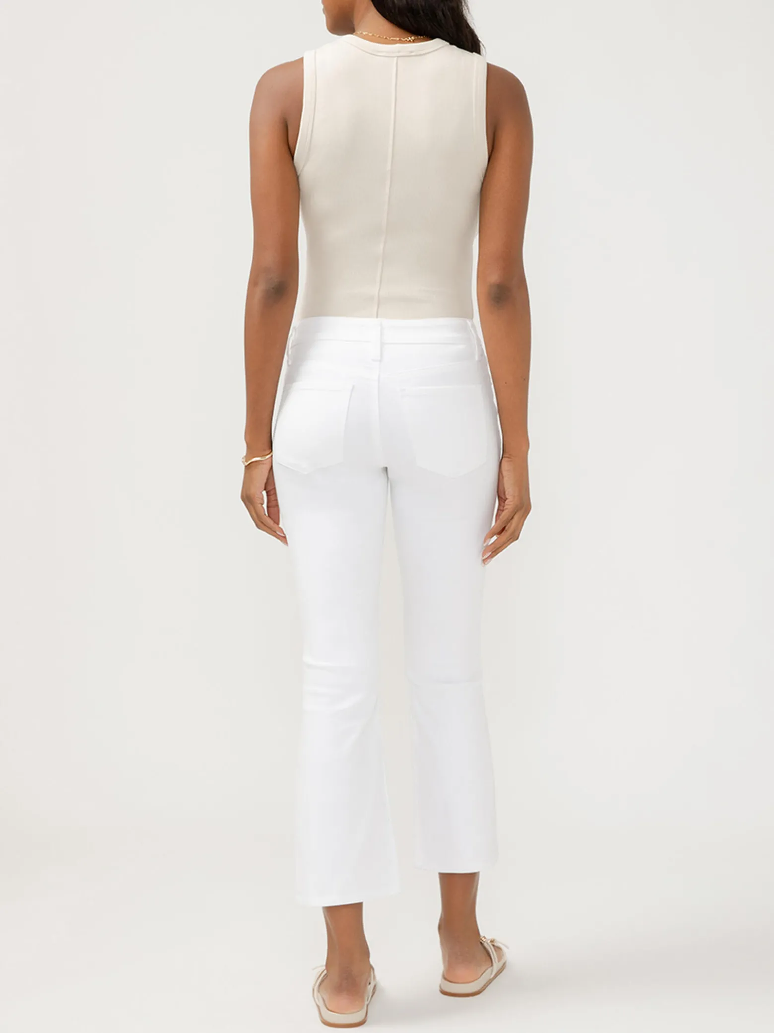 Suki Mid Rise Kick Flare Luxe Stretch Jeans