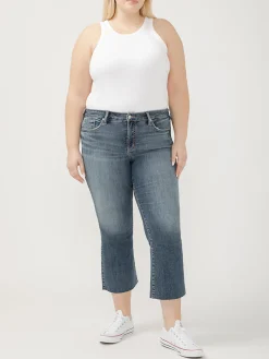 Suki Mid Rise Kick Flare Luxe Stretch Americana Jeans Plus Size