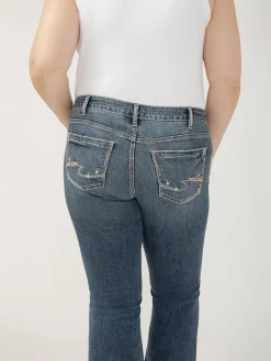 Suki Mid Rise Kick Flare Luxe Stretch Americana Jeans Plus Size